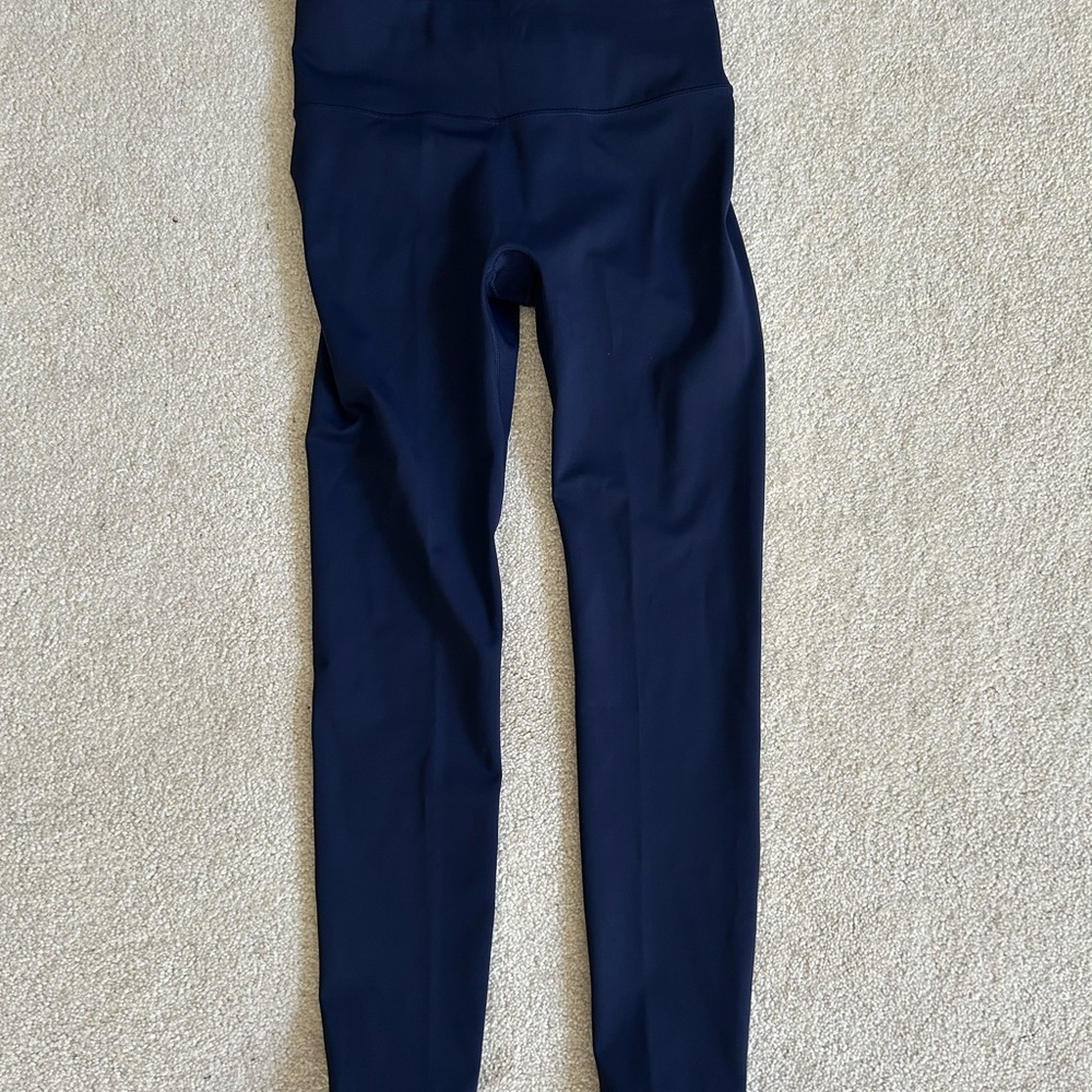 High-Rise Navy Leggings - Women